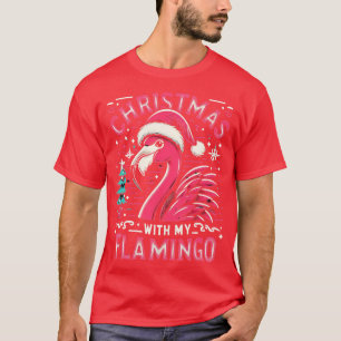 Sommerurlaub Flamingo Liebhaber Lustiges Weihnacht T-Shirt