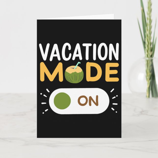 Sommerurlaub Frühlingsferien Für Männer Frauen Kin Karte (Vorderseite)