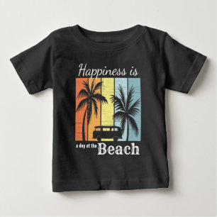 Sommerurlaub Glück ist ein Tag am Strand Baby T-shirt
