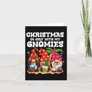 Sommerurlaub Gnomes Lover Weihnachten im Ju Karte