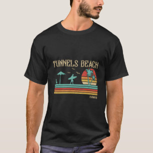 Sommerurlaub Hawaii Tunnels Beach T-Shirt