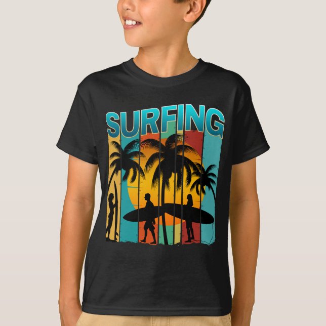 Sommerurlaub im Surfen T-Shirt (Vorderseite)