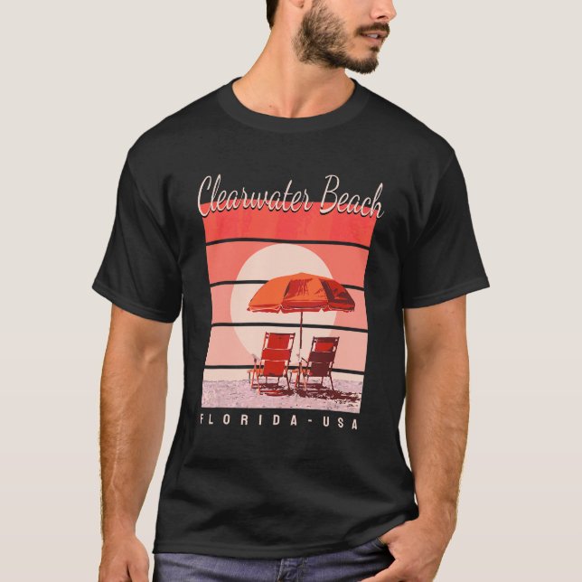 Sommerurlaub in Florida USA am Clearwater Beach T-Shirt (Vorderseite)