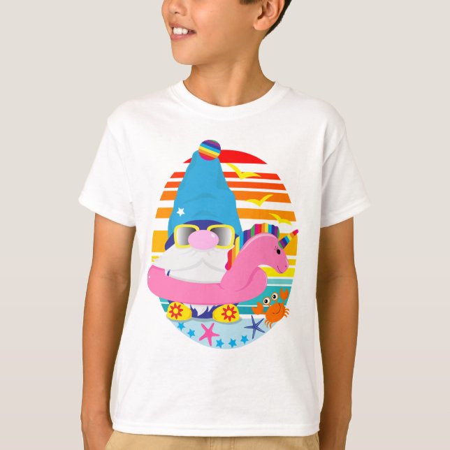 Sommerurlaub in Gnome T-Shirt (Vorderseite)