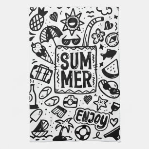 Sommerurlaub in tropischem Meer Geschirrtuch