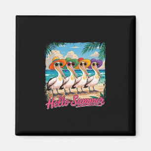 Sommerurlaub Kostüm Gruppe Pelikane Singles On Magnet