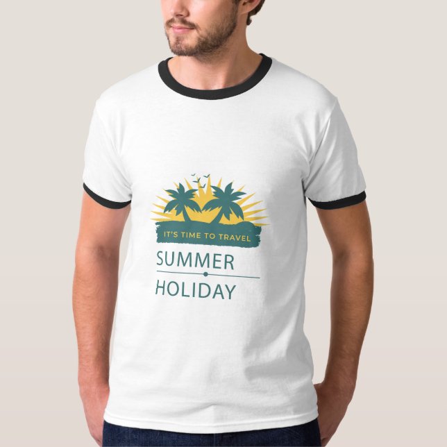 Sommerurlaub Landschaft T-Shirt (Vorderseite)