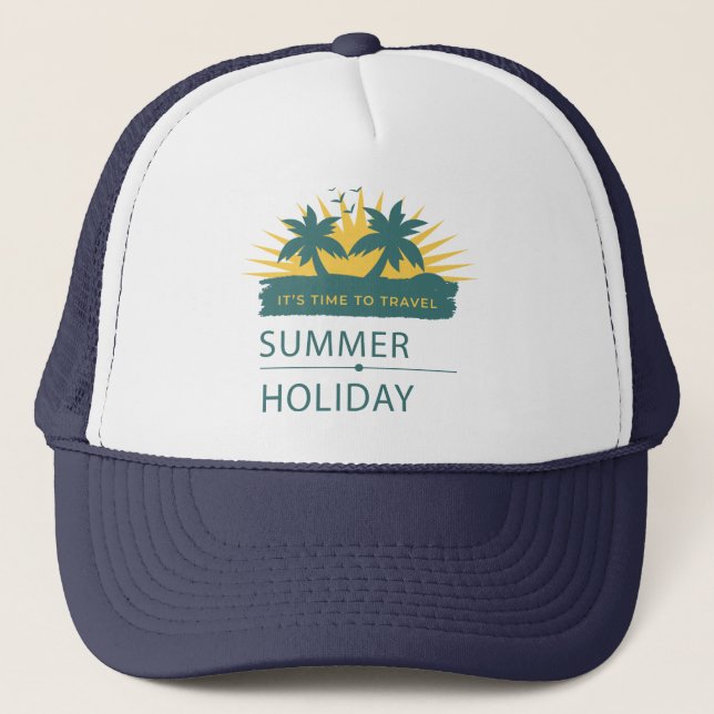 Sommerurlaub Landschaft Truckerkappe (Vorderseite)