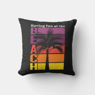 Sommerurlaub mit Spaß im Retro Beach Kissen
