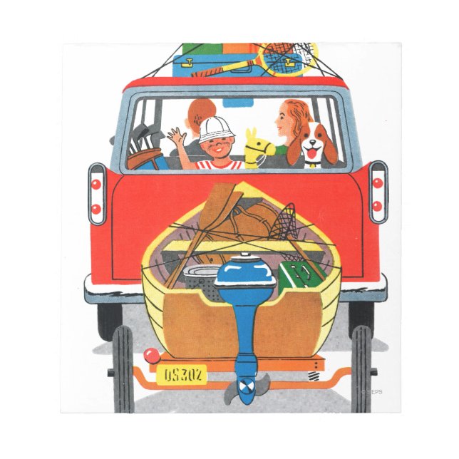 Sommerurlaub Notizblock (Vorderseite)