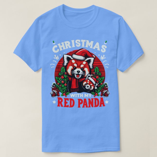 Sommerurlaub panda Lover Funny Christmas im Juli T-Shirt (Design vorne)