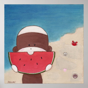 Sommerurlaub-Poster Poster