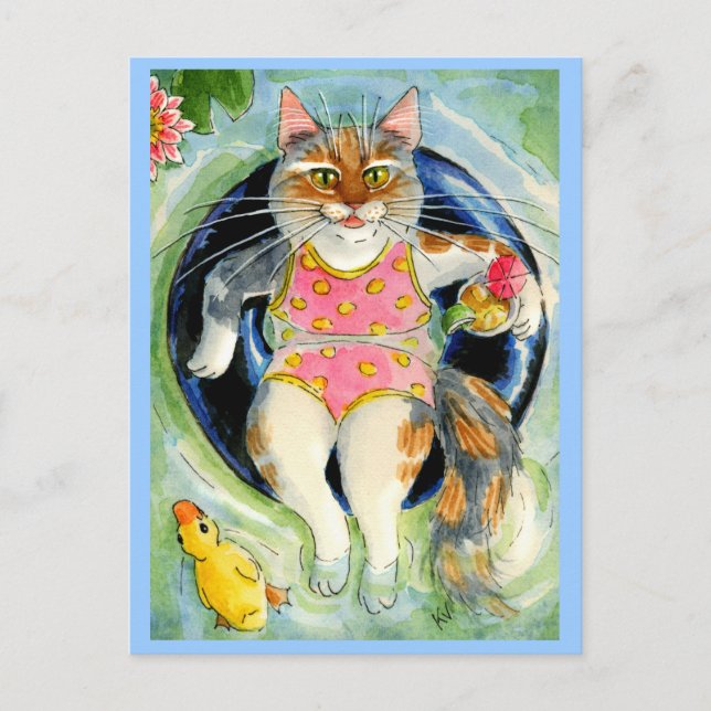 Sommerurlaub Postkarte, wünschend Sie wären hier Postkarte (Vorderseite)