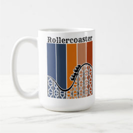 Sommerurlaub Reiten auf dem Rollercoaster Retro Kaffeetasse