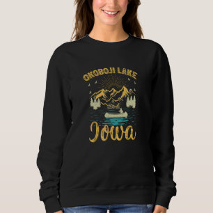 Sommerurlaub Retro Berg Iowa Okoboji See P Sweatshirt
