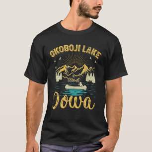 Sommerurlaub Retro Berg Iowa Okoboji Seen T-Shirt