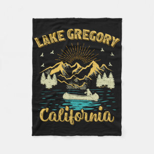 Sommerurlaub Retro Berg Kalifornien Gregory Fleecedecke
