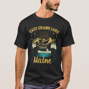 Sommerurlaub Retro Berg Maine East Grand La T-Shirt