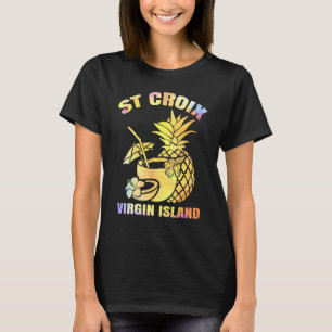 Sommerurlaub Retro Jungfrau Insel St Croix Beach T-Shirt