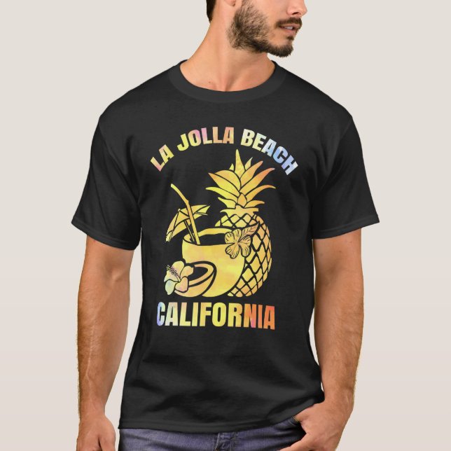 Sommerurlaub Retro Sunset California La Jolla B T-Shirt (Vorderseite)