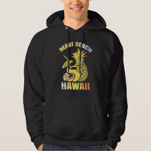 Sommerurlaub Retro Sunset Hawaii Maui Beach Hoodie