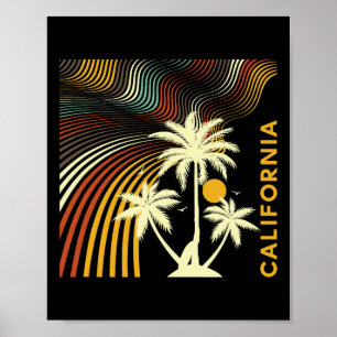 Sommerurlaub, Sonnenschein, Surfen Kalifornien Poster