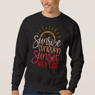 Sommerurlaub Strand Sonnenaufgang Sonnenbrand Sonn Sweatshirt