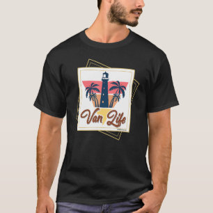 Sommerurlaub Van Lighthouse Ocean Beach T-Shirt
