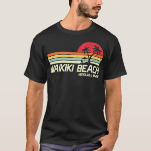 Sommerurlaub Vintag Honolulu Hawaii Waikiki Be T-Shirt