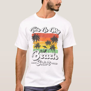 Sommerurlaub Vintag Retro Palme Baum Dies ist mein T-Shirt