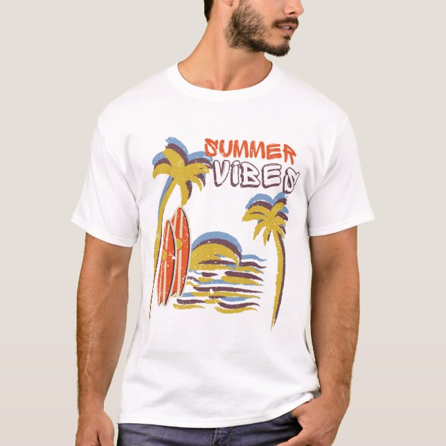 Sommerurlaub Vintag T-Shirt (Vorderseite)