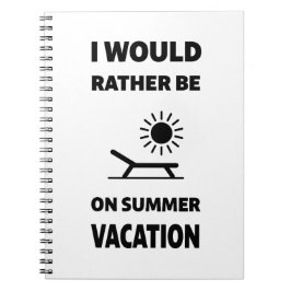 Sommerurlaub | Zurück zur Schulausgabe Notizblock