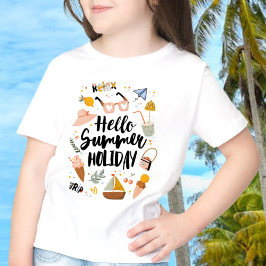 Sommerurlaubsangebot Farbenfrohe Niedliche Grafisc T-Shirt