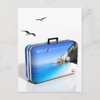 Sommerurlaubskonzept Postkarte