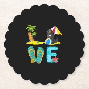Sommerurlaubsneufundland LIEBE Untersetzer