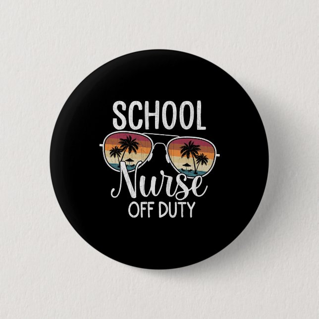 Sommerurlaubsschule Ende des Jahres Schulkrankenha Button (Vorderseite)