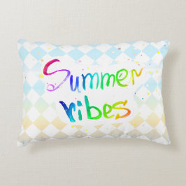 Sommervibes malen künstlerisches Akzent Kissen