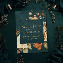 Sommerwald-Hexen-Teal Save-the-Date