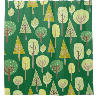 Sommerwald: Inspiriertes Design der Natur Duschvorhang