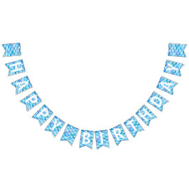 Sommerwasserfarbe Glücklich Geburtstag Wimpelkette