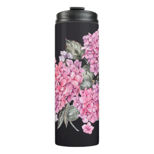Sommerwasserfarbe Vintage Blüte mit blühender Blüt Thermosbecher