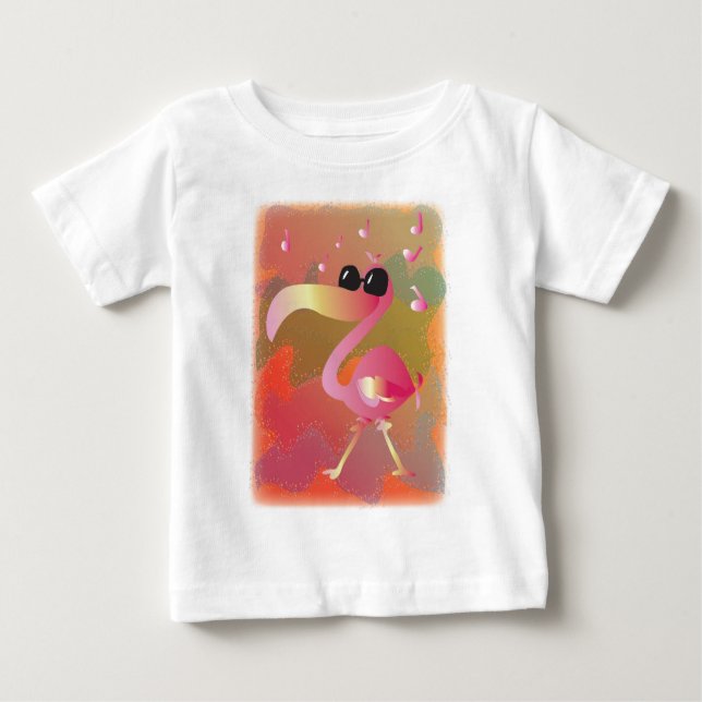 sommerwaves-flamingo baby t-shirt (Vorderseite)
