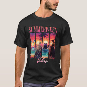 Sommerween Geisterhexe Skelett Sommer Stimmung H T-Shirt