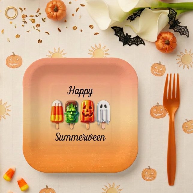 Sommerween Halloween Sommerparty Pappteller (Von Creator hochgeladen)