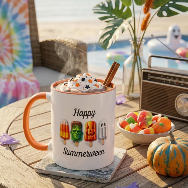 Sommerween Halloween Sommerparty Tasse (Von Creator hochgeladen)