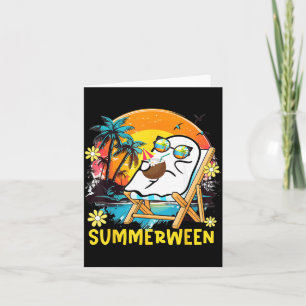 Sommerween Lustiger Sommer Halloween Geist Sommer Karte