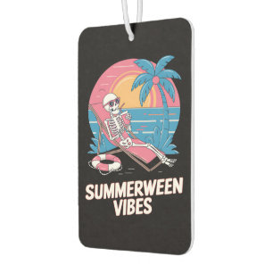 Sommerween-Skelett-Sommerferien-Strand-Lustig Autolufterfrischer