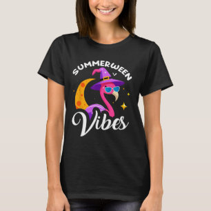 Sommerween Stimmung Flamingo Sommer Halloween Feri T-Shirt