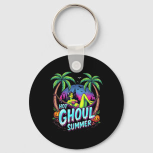 Sommerween Stimmung Lustig Heißer Ghoul Sommer Ske Schlüsselanhänger