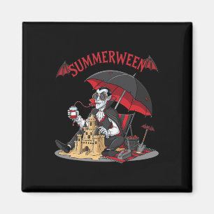 Sommerween-Vampir-Strand-Dracula-Sandburg-Gotisch Magnet